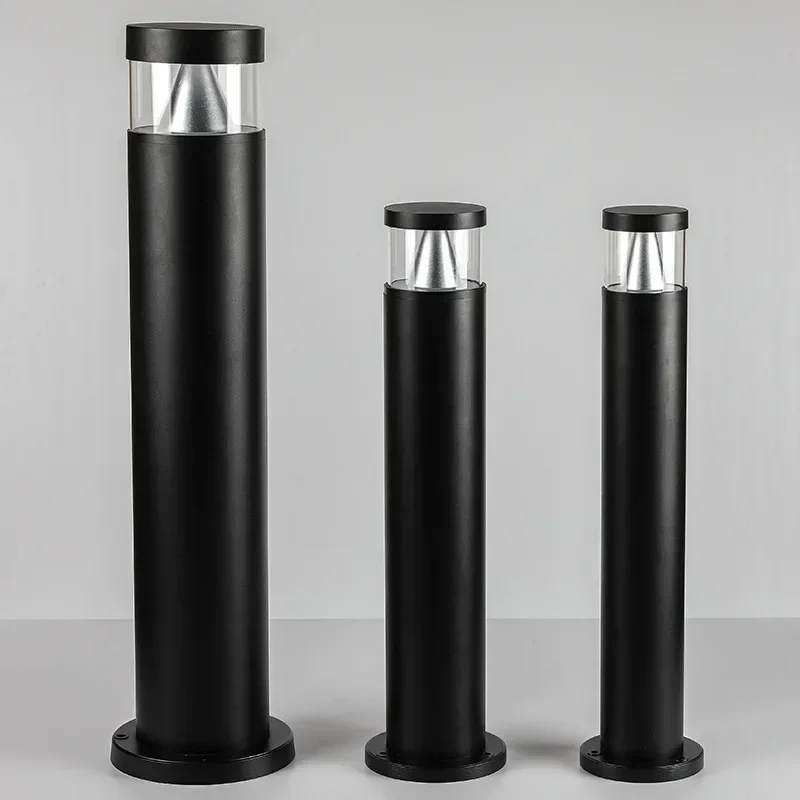 Modern Customized Design Aluminum Outdoor Decorative Pathway LED Bollard Light Lawn Lamps