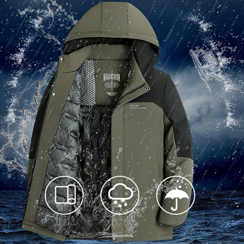 

Мужская утепленная зимняя парка: новое поступление с теплом в стиле лофт, легкой водонепроницаемой и готовой к приключеням на открытом воздухе