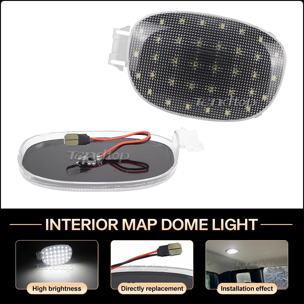 2x LED Car Door Courtesy Welcome Lamp Luggage Compartment Trunk Footwell Lights For 2001 2002 2003 Dodge Ram 1500 2500 3500