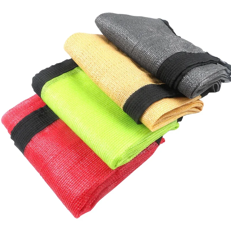 

New 90% Shading Red Yellow Green Sunshade Outdoor Anti-HDPE Shade Net Balcony Privacy Screen Mesh Indoor bed tent