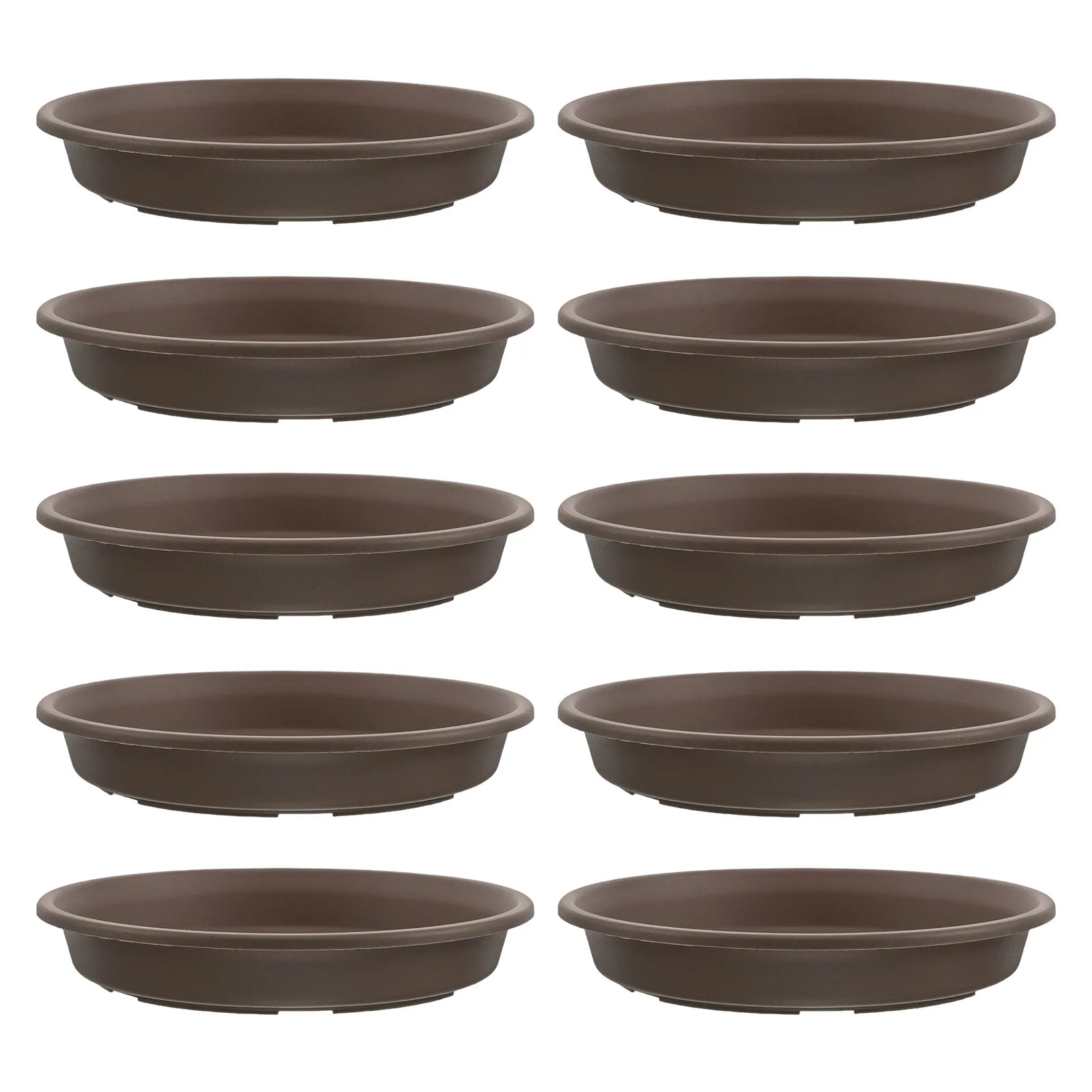 

10Pcs Round Plant Saucers Resin Flower Pot Drip Trays Indoor Outdoor Planter Water Catcher Garden Pot Tray Plant Saucer Draining