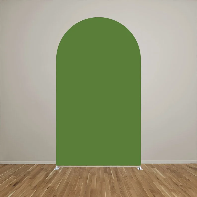 ฉากหลังแบบโค้งสำหรับฤดูใบไม้ผลิ mehofond ครอบคลุมใบไม้สีเขียวสำหรับงานแต่งงานเจ้าสาวที่คลุมของตกแต่งงานเลี้ยงวันเกิดอุปกรณ์ประกอบฉาก