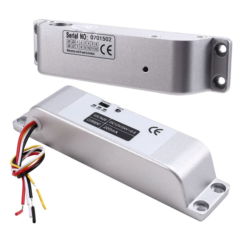 B68C ไฟฟ้า DROP Bolt ล็อค 4 สาย DC12V อิเล็กทรอนิกส์ล็อคไม้ประตูล็อคเหล็กประตูล็อค