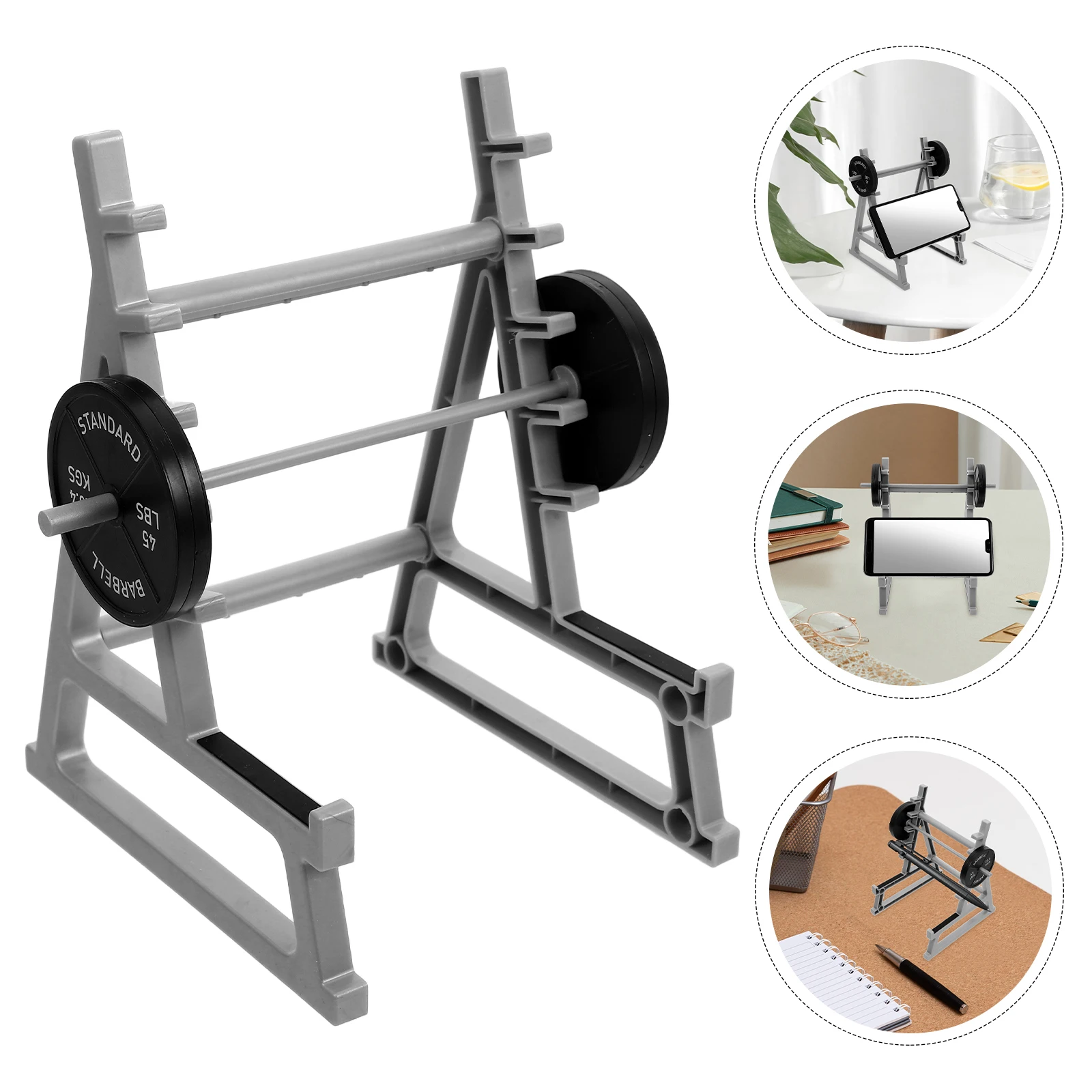 

Barbell Pen Holder Multi Functional Stand Rack Penholder Stationery Storage Decoration