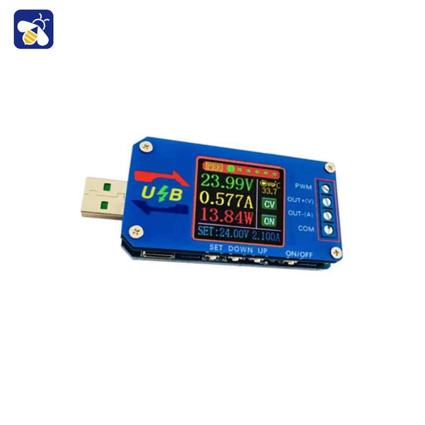 CNC USB Lift Voltage Power Supply Constant Voltage Constant Current 5v to 12v Voltmeter Ammeter Coulomb Meter PWM Generator