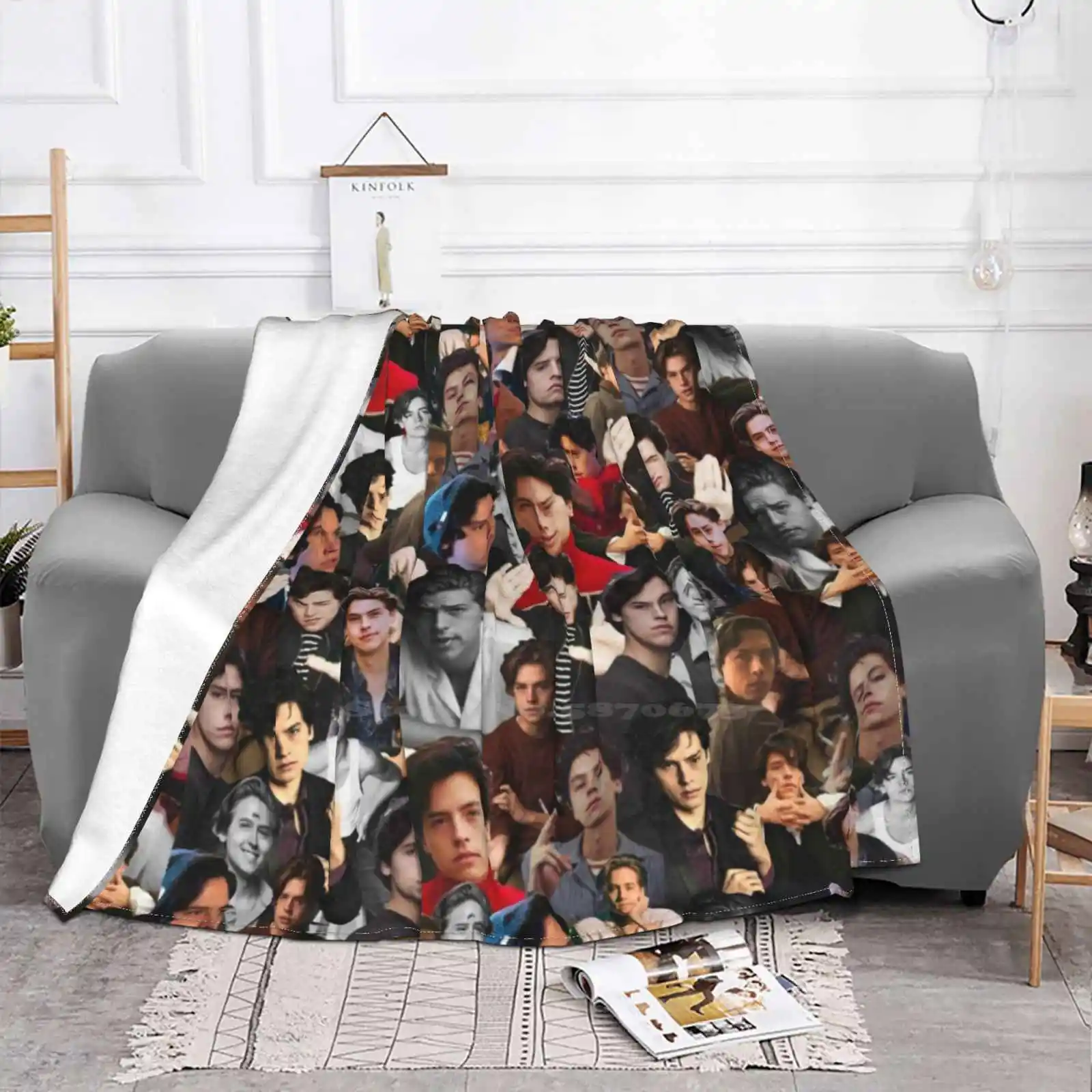 Cole Sprouse Collage New Arrival Fashion Leisure Warm Flannel Blanket Cole Sprouse Dylan Sprouse Collage Riverdale Jughead