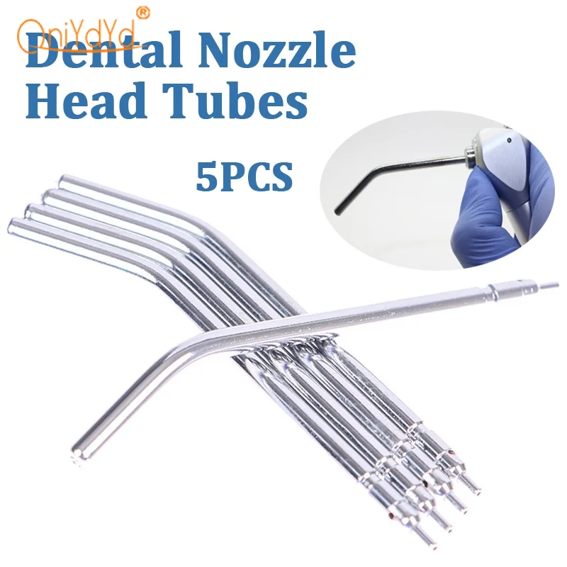 

5pcs 3 Way Dental Air Water Syringe Spray Nozzles Tips Tube For Teeth Whitening