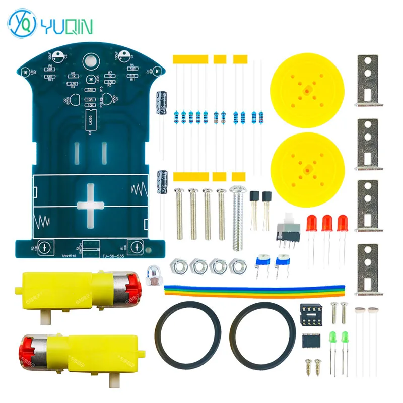 D2-7 Intelligent Tracking Car Kit Schweißroboter DIY elektronische Fertigungsteile