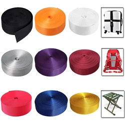 5Meters 25mm Colored Nylon Webbing for Backpack Strap Car Seat Belt Ribbon DIY Garment Binding Tape Sewing Accessories