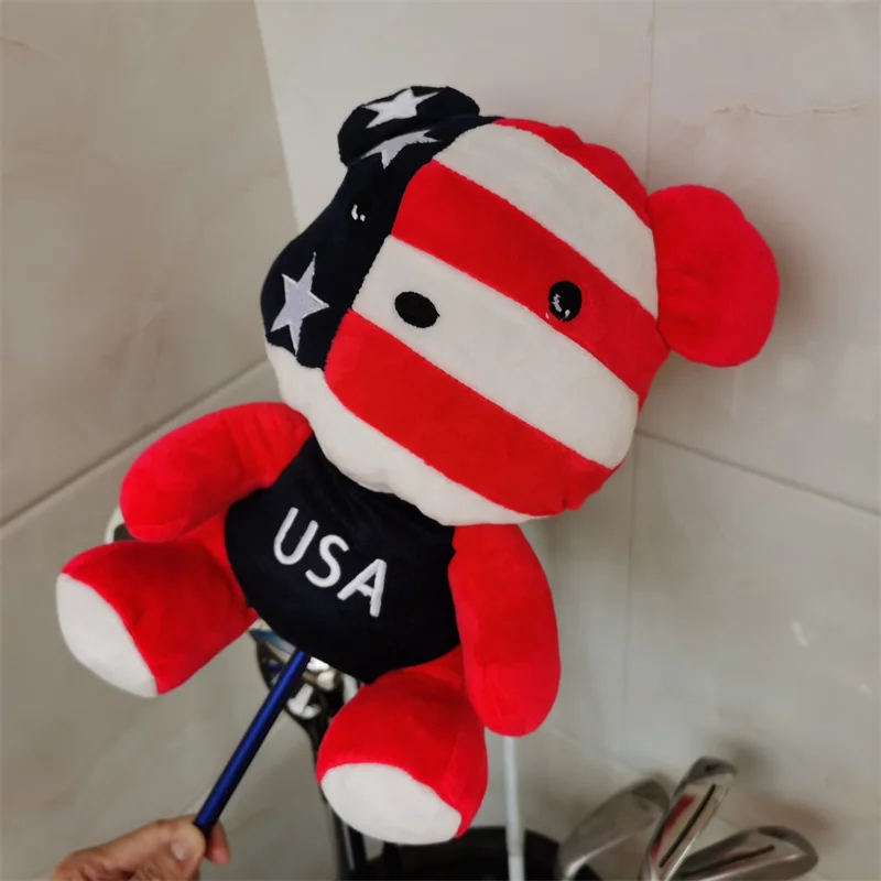 USA BEAR golf wood headcover great plush fw wood head cover Drop shipping