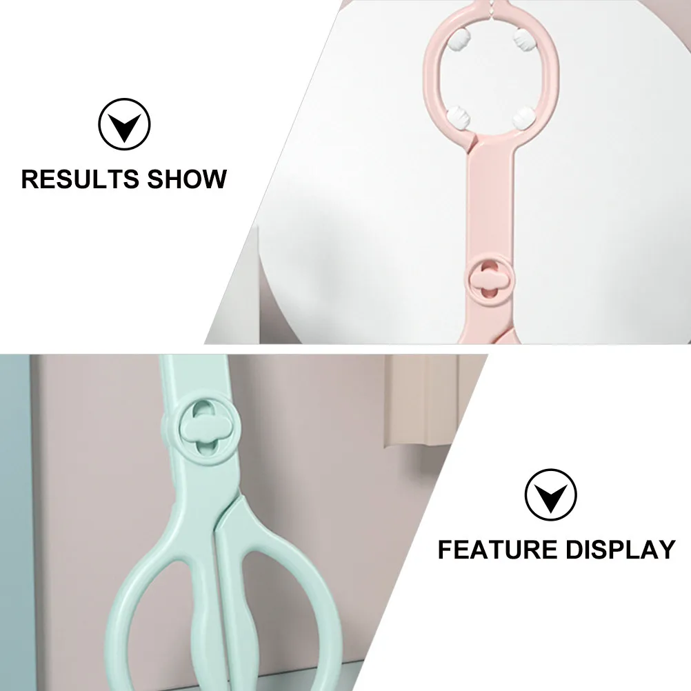 2Pcs Baby Bottle Tong Feeding Bottle Clamp Heat Resistant Anti Slip Feeder Clamp Long Handle Scissor Shape Removable Cleaning