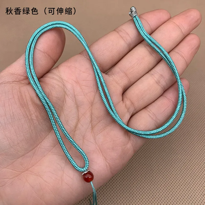 10 قطعة اليد محبوك قلادة الحرير الموضوع عقدة الحبل ل قلادة طويلة الحبل اليدوية سترة قلادة حبل اليشم مجوهرات اكسسوارات
