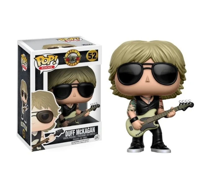 Funko pop Guns&n&Roses Band Axl Rose #50 Slash #51 Duff Mckagan #52 Vinyl Action Figure Collection Models Toys for Children