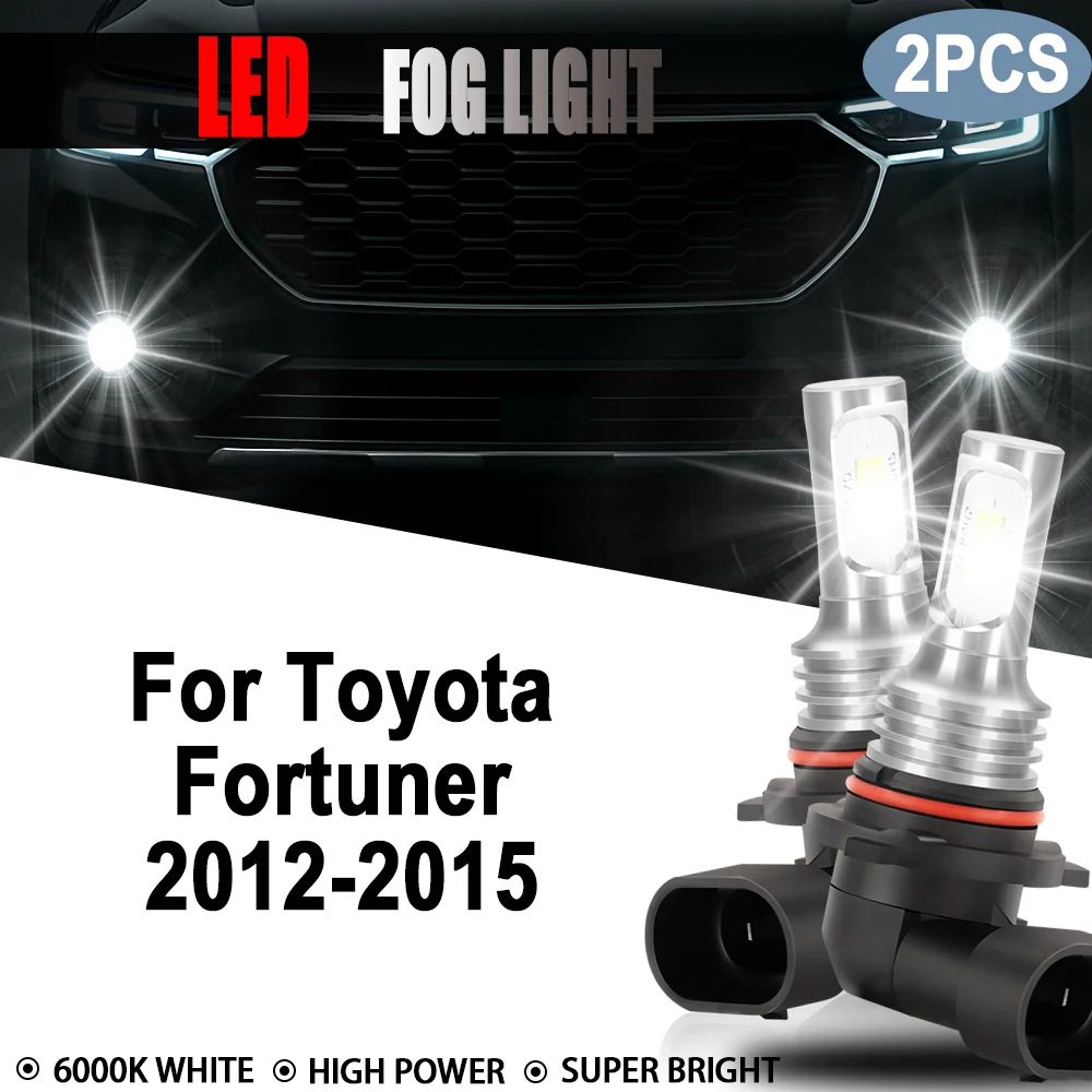 

Car LED Fog Light 20000LM Super Bright 6000K Plug And Play CSP High Power Auto Fog Lamp For Toyota Fortuner 2012 2013 2014 2015