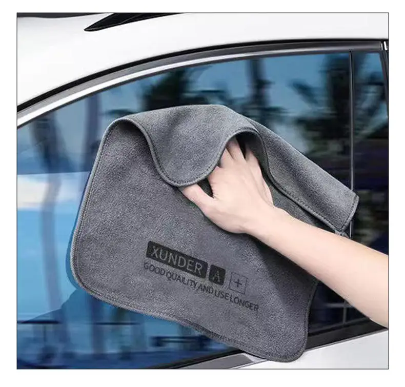 1 Pc Ultra-Fine Fiber Short Velvet Car Wash Towel Lint-Free Quick-Drying Strongly Absorbent for Careful Cleaning Home Room
