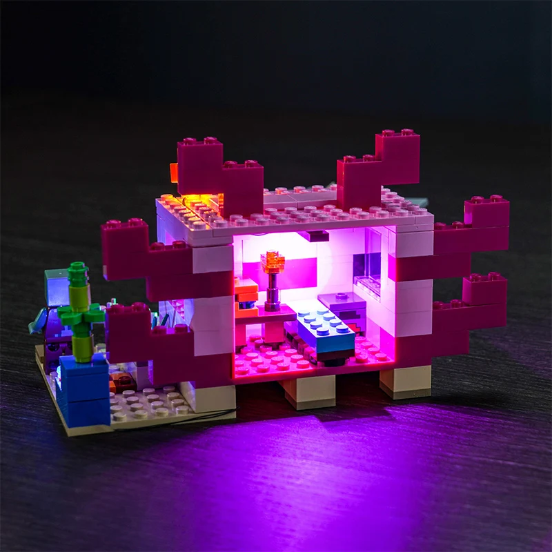 Lazishi LED Light 21247 Set The Axolotl House Building block dedicated light (only including lighting accessories)