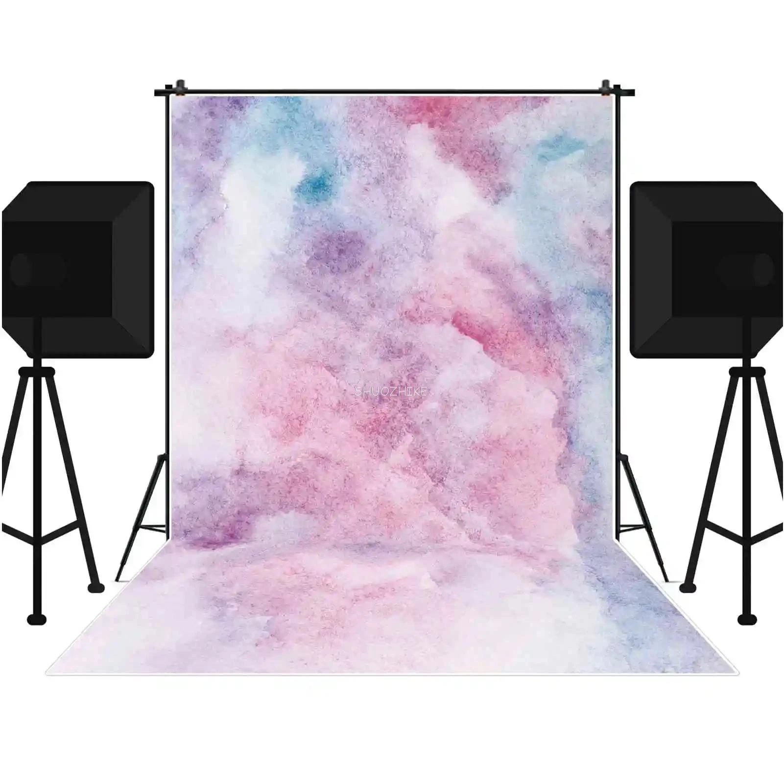 Sfondo per studio fotografico vintage Tie Dye Texture di carta astratta Sfondo da parete per foto Puntelli per riprese di maternità per neonati