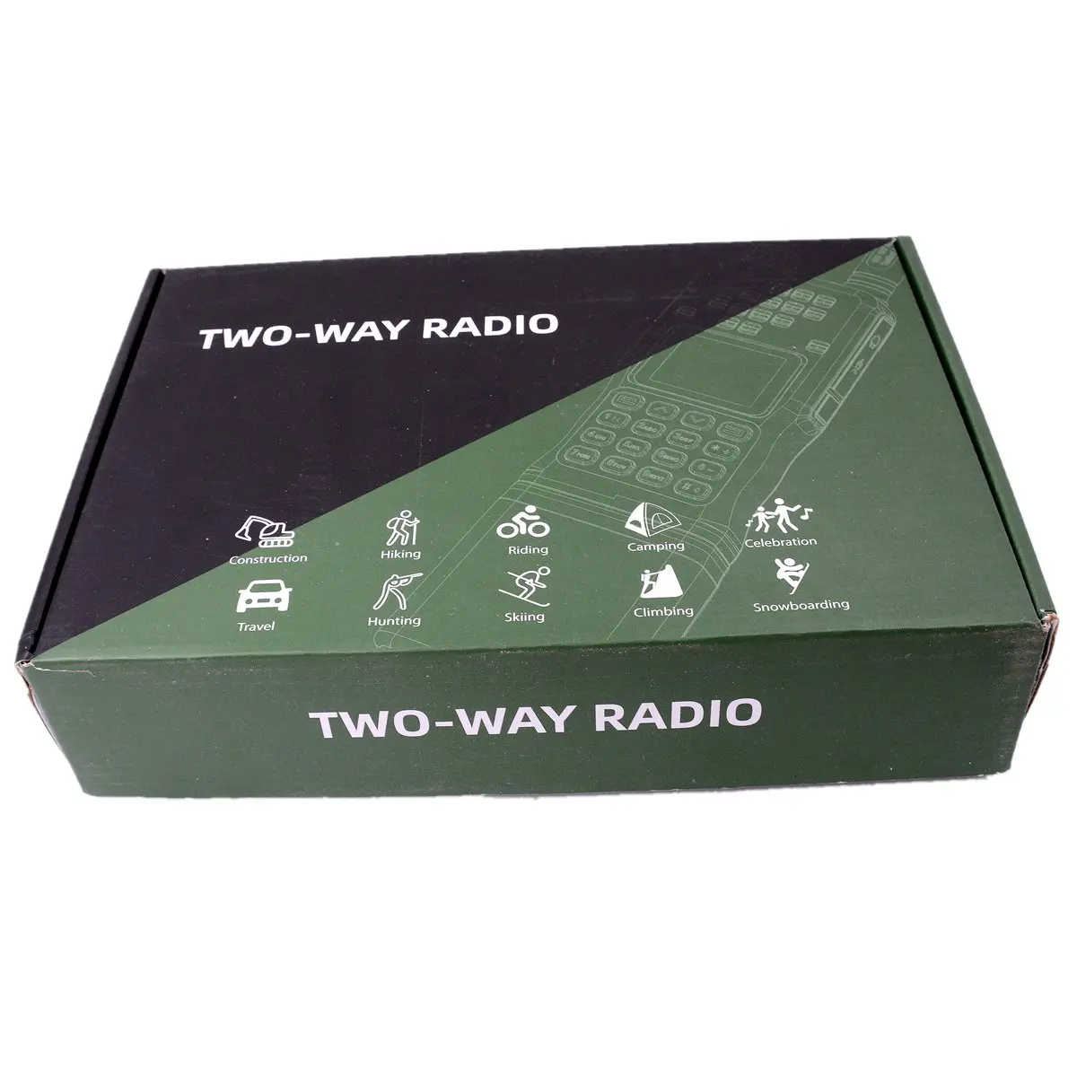AR-152 Black Tactical Transceiver 10W Long Distance Waterproof & Gain Antenna Flashlight Keyboard General Wireless Communicator view 6