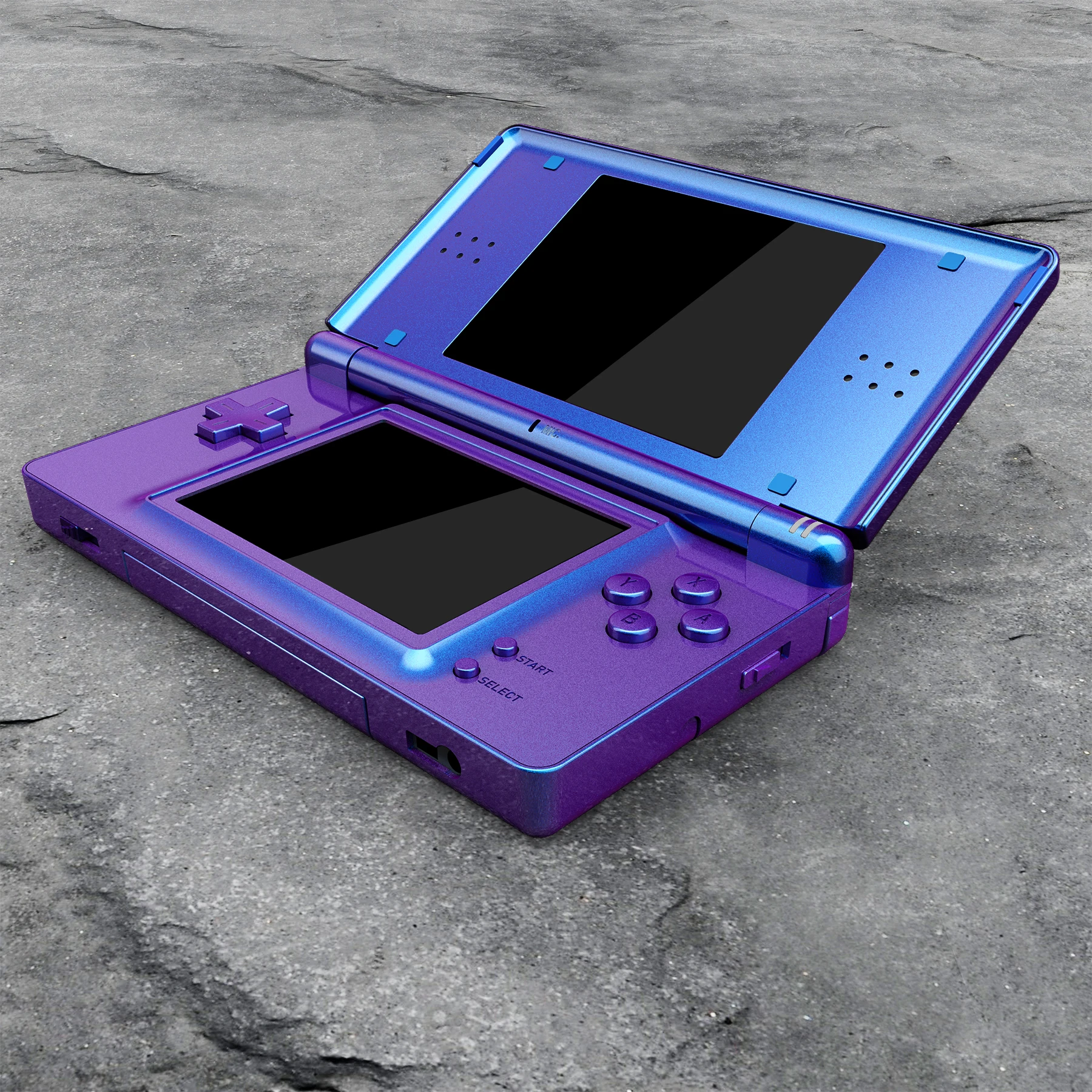 Imagem -05 - Extremerate Carcaça Completa de Reposição para Nintendo ds Lite para Ndsl Camaleão Roxo Azul