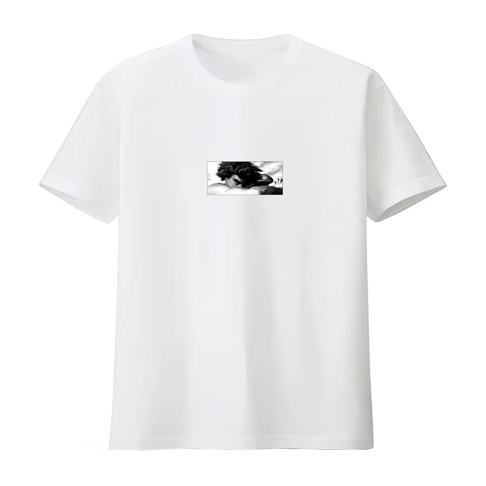 Fallen Angel - Alexandre Cabanel T-Shirt Summer Casual Cotton Tee Oversized Streetwear Tops Vintage Graphic Print