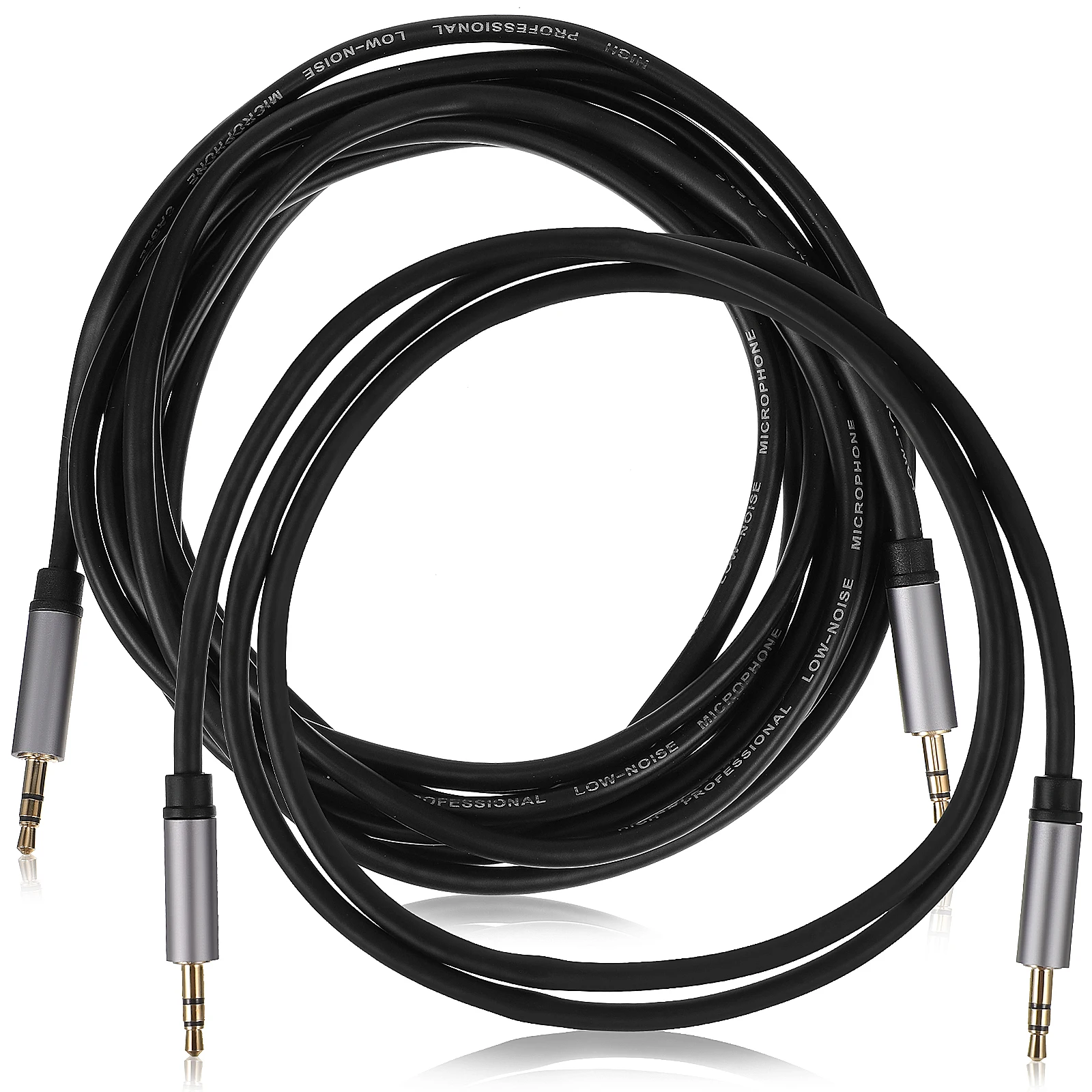 

2 Pcs Audio Cable Black 1m 2m Oxygen free Copper Aux Car Headphone Speaker Subwoofer Auxiliary Cord For Headphone Cord