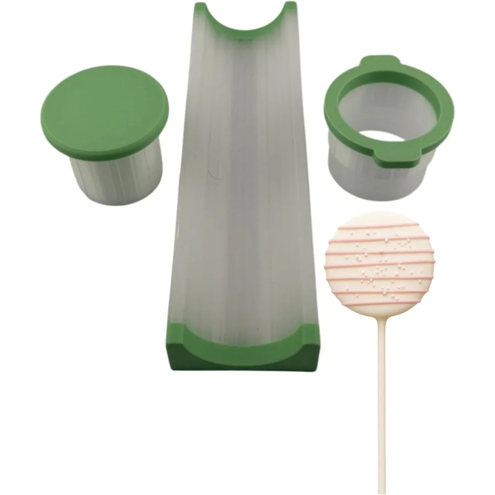 

Cake Pop Cutter Mold Set – Made in USA. | Perfect Baking Tool for Uniform Cake Pops | Food-Grade Non-Stick Material | Easy to Us