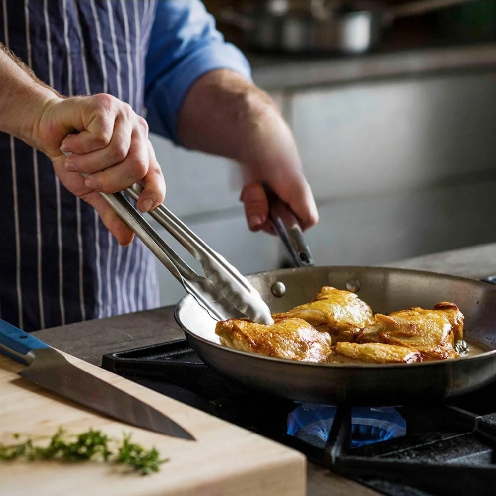 5-Ply Stainless Steel Cookware Set: 3 QT Stainless  ,Excellent Searing, Sauteing 5-Piece Set - Mother's Day Gifts