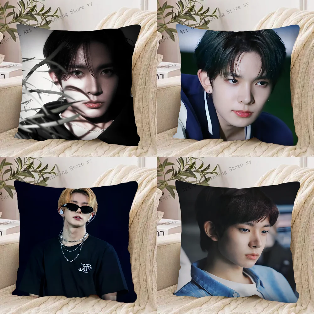 

1 шт. KPOP E-ENHYPEN HEESEUNG наволочка квадратная подушка чехол для подушки спальня диван украшение комнаты повседневная наволочка