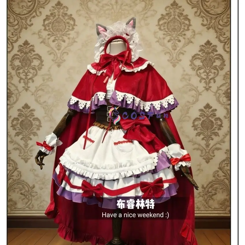 PriPara Manaka Laala Caperucita Roja Disfraz de Cosplay de Cuento de Hadas Conjunto Completo Uniforme Accesorios para Mujer COSFun