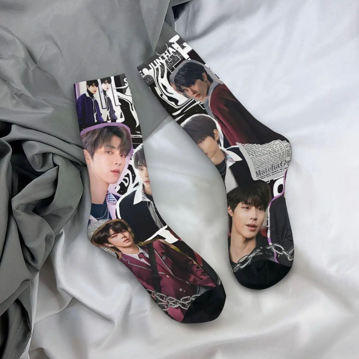 

Всесезонные чулки для экипажа, носки Hwang In Yeop, забавные длинные носки, аксессуары для мужчин и женщин, подарок на день рождения