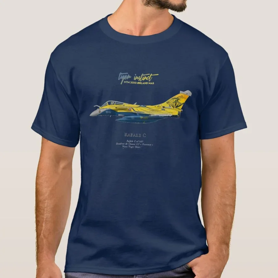 Loose Top Size S-5xl Tiger Instinct Dassault Rafale C Fighter Nato Tiger Meet T Shirt. Short Sleeve 100% Cotton Casual T-shirts