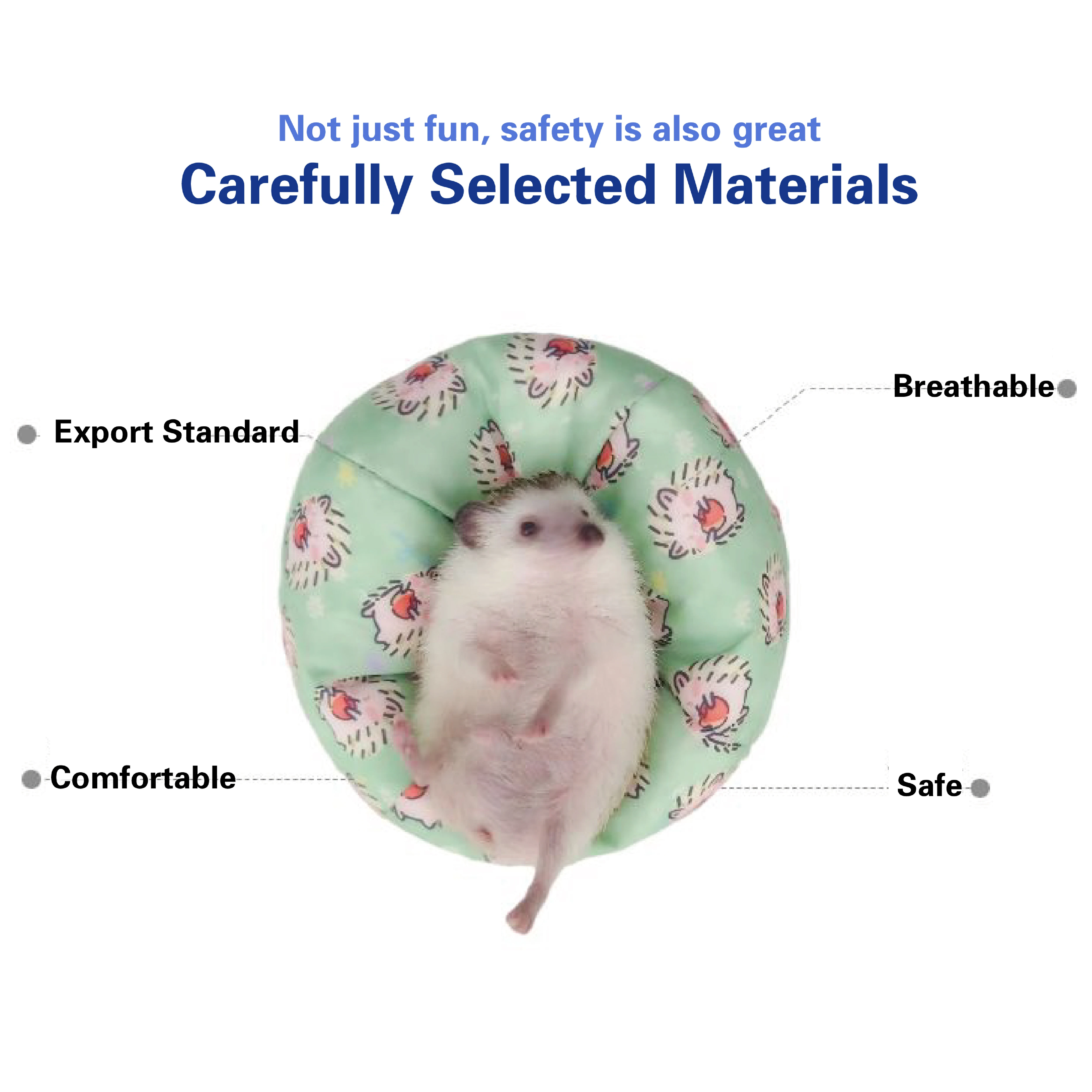 

Prick Land Handmade Small Animal Sofa Bed Cute Pet Couch for Hedgehog Hamster Guinea Pig Four Seasons Pet Nest