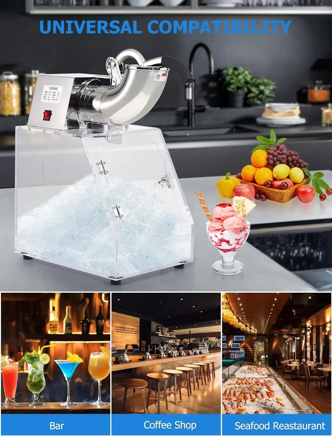 

Привлекательная цена, электрическая бритва для льда, машина для изготовления коммерческих блоков, бритва для льда для ресторана