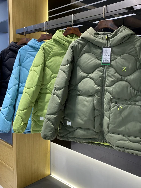 في الهواء الطلق Thiened الدافئة للماء مقنعين القطن Jaet الأزواج Sle الرجال الخريف الشتاء معطف الشباب Faion نسيج النايلون