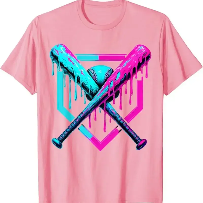 Baseball Drip für Jungen Eiscreme Sport Kinder T-Shirt
