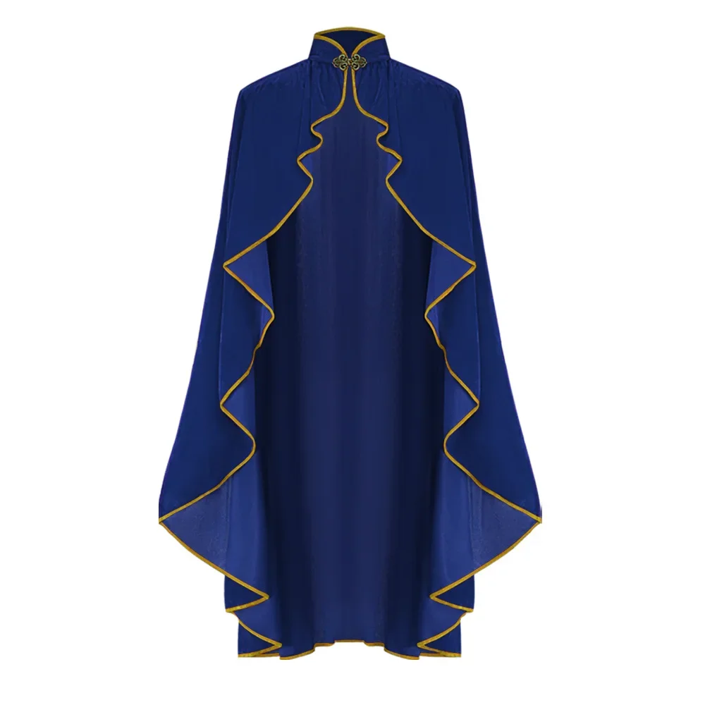 

Черная шаль, карнавальная вечеринка, сценическое представление для мужчин и женщин, новый средневековый костюм для косплея на Хэллоуин, накидка, плащ эпохи Возрождения