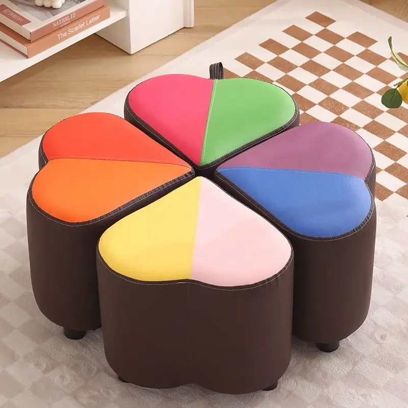 

Home Short Stools Living Room Sofa Stools Entry Shoes Changing Stool Furniture Ottomans Bench Pouf Vanity Stool Solid Wood