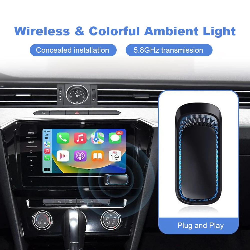 Wired To Wireless CarPlay AI Box Converter Adapter Automatic Link Car AI Box Plug and Play USB Type-C for OEM Wired CarPlay Cars