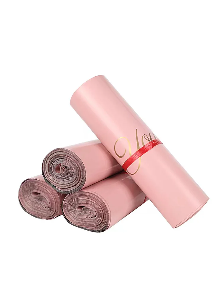 Sacs de courrier roses, emballage en Poly, emballage en plastique auto-adhésif, sac Express, enveloppe, pochette postale, 20 pièces