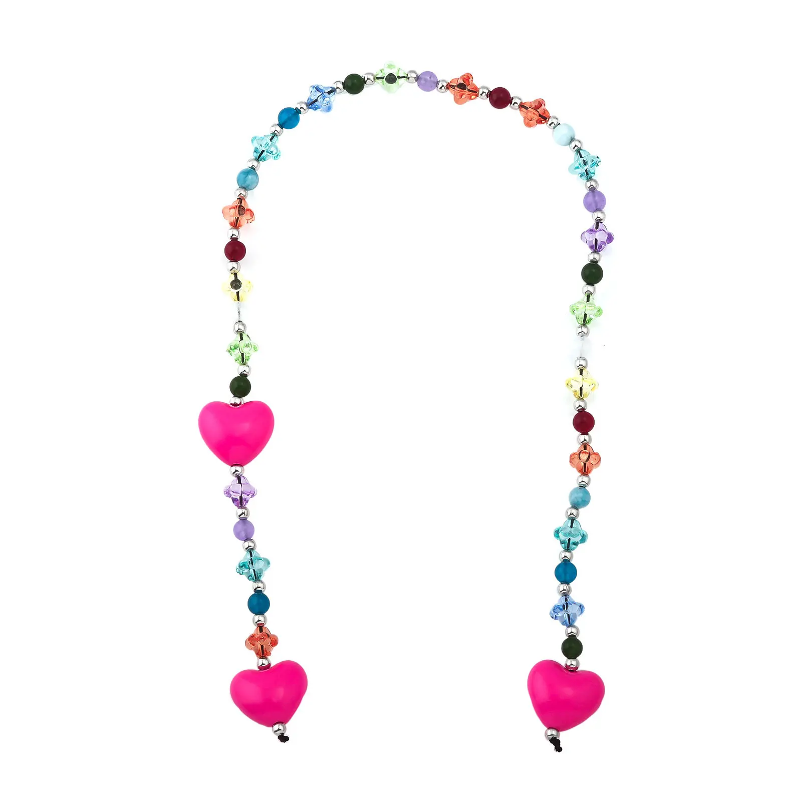 Dopamine series colorful love bag pendant chain Korean ins niche high-end shoulder bag pendant ladies jewelry accessories