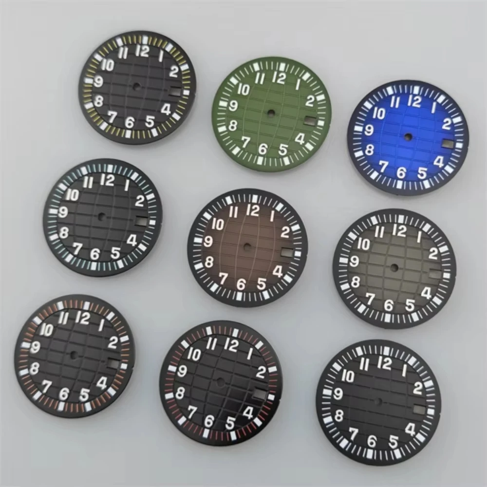 

32mm Lume Mod Case Parts Accessories No Logo Grenade Texture Arabic Dial for NH35 Automatic Movement