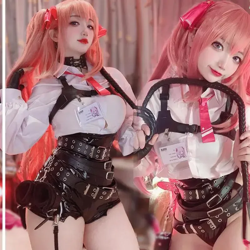 NIKKE-A Deusa da Vitória Traje Cosplay, Fato de Jogo Yuni, Uniforme Sexy, Roupa de Halloween, Peruca