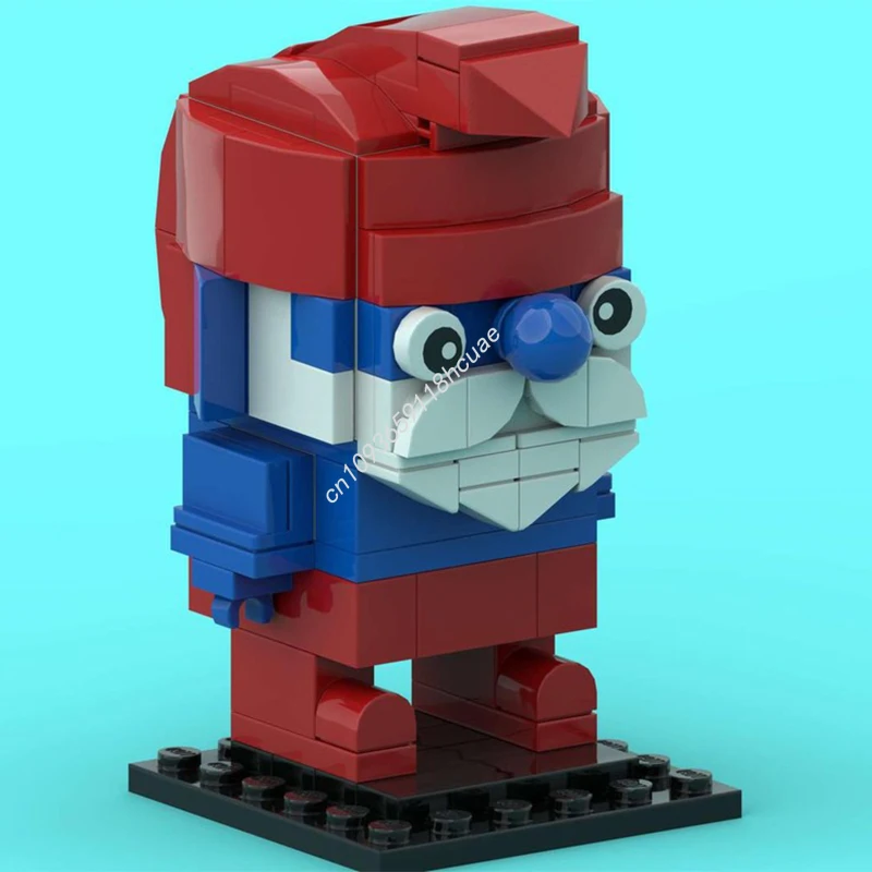 

103 шт. MOC Papa Smurfess Brickheadz строительные блоки Рождественский подарок взаимодействие родителей и детей вдохновляет неограниченное количество творчества