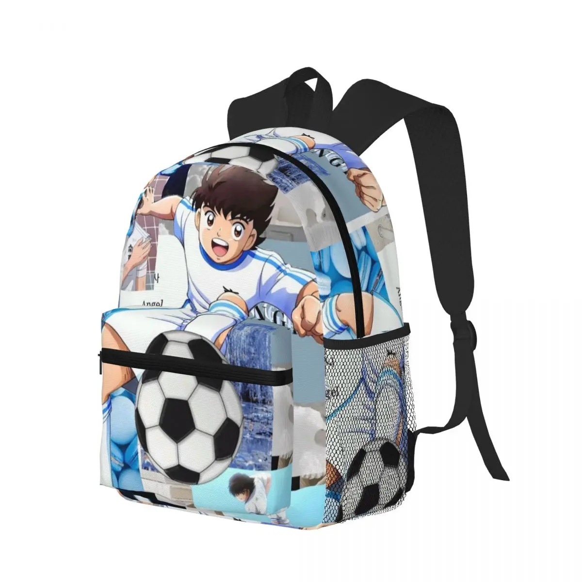 Ozora Oliver Atom Capitan Tsubasa Student Backpack School Bag Hiking Travel Daypack for Boys Girls Bookbag Shoulder Bags