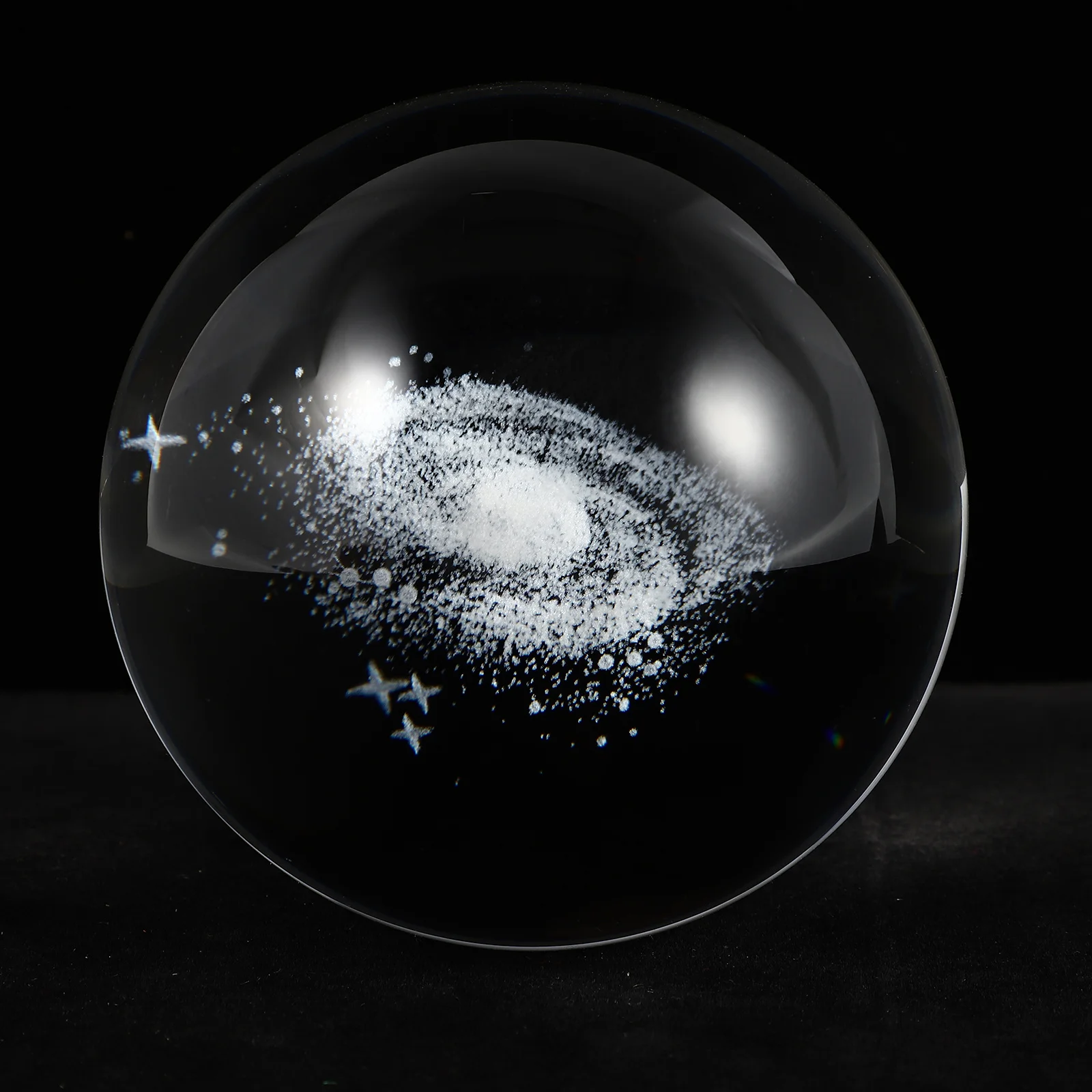 

1Pcs Crystal Ball White Premium Carved Desktop Decoration Office Home Ornament Crystal Ball Craft
