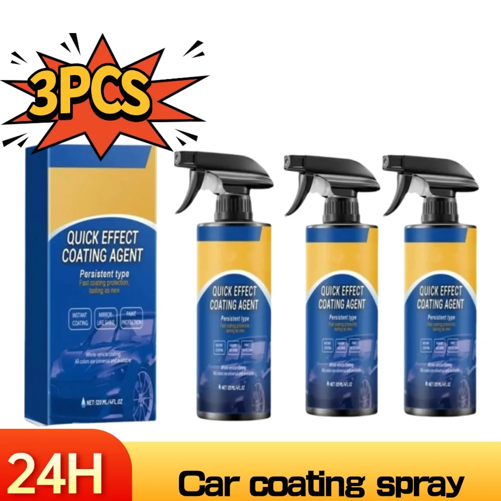 

3 шт. спрей для керамического покрытия для транспортных средств, средство для удаления царапин для автомобиля, высокая защита, долговечный спрей для покрытия транспортных средств