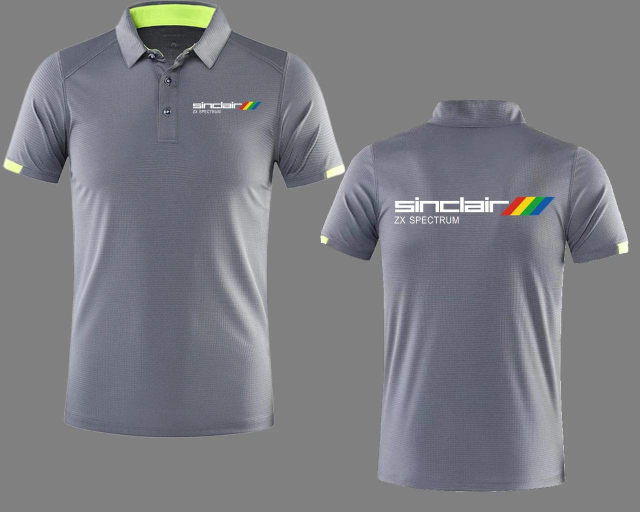 Saintclaire ZX SPECTRUM COMPUTER Quick Drying Polo Shirt 80s Video