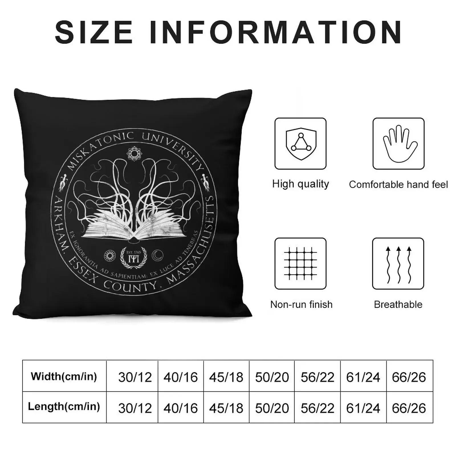 Miskatonic Sigil Throw Pillow Pillowcases Cushion Covers Sofa Throw Pillow Covers Pillow Covers Decorative