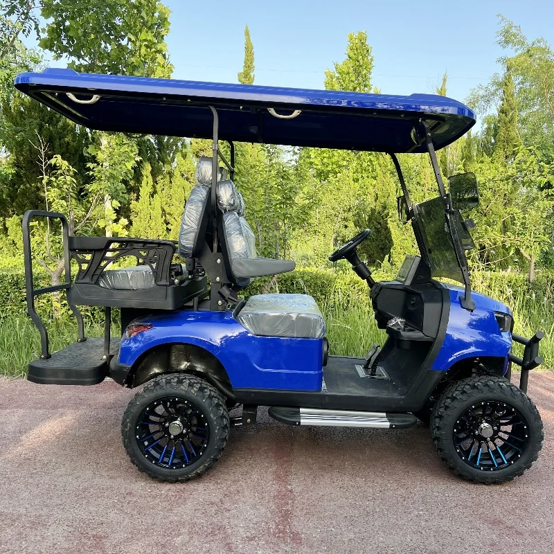 2025 nouveau produit batterie Bus de tourisme électrique Golf 2 4 6 8 places voiturette de golf électrique avec barre de son