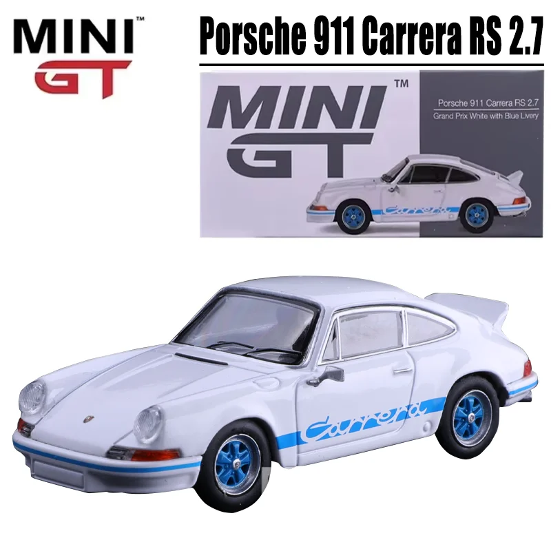 

MINIGT Scale 1/64 Porsche 911 Carrera RS 2.7 Alloy Toy Diecast Metal Model Gift